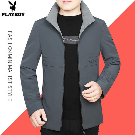 PDD-花花公子冬季新款轻薄羽绒服男中年男士外套冬装中老年短款爸爸装 商品图1