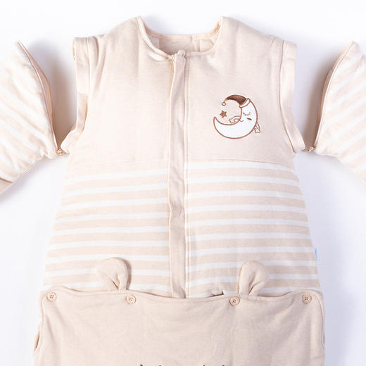 贝贝怡宝宝秋冬加厚夹棉防滑一体式睡袋 商品图4