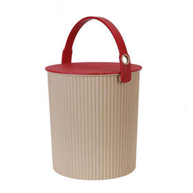 炫彩多功能收纳桶 淡黄色 20L