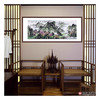 高云鹏《小桥流水有福人家》68*178cm 山水横幅作品 茶室/卧室挂画 商品缩略图3