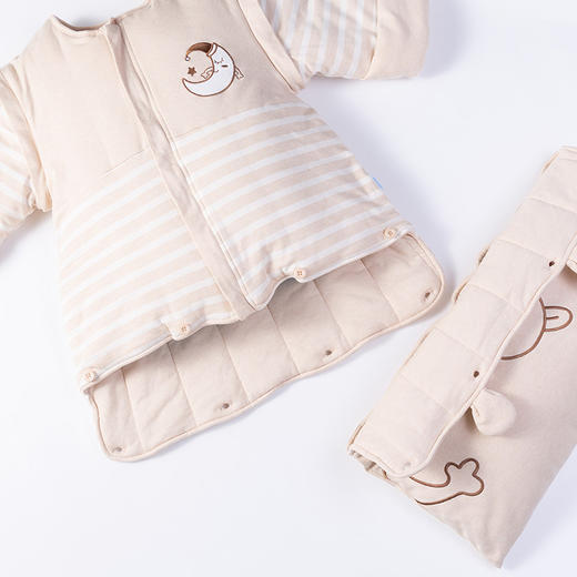 贝贝怡宝宝秋冬加厚夹棉防滑一体式睡袋 商品图10