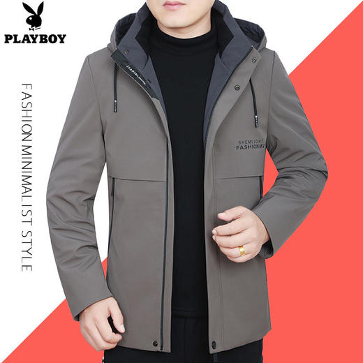 PDD-花花公子冬季新款轻薄羽绒服男中年男士外套冬装中老年短款爸爸装 商品图3