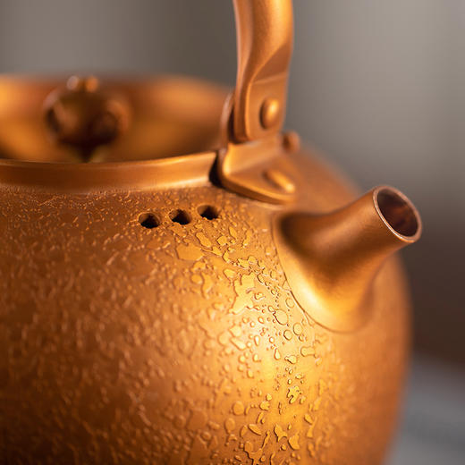 朱炳仁丨鸿福喜运壶 铜壶 送壶叉壶垫 650ml   商品图5