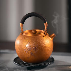 朱炳仁丨鸿福喜运壶 铜壶 送壶叉壶垫 650ml  