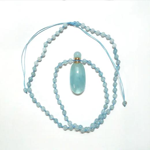 【净化身心 】天然海蓝宝精油扩香项链 水晶疗愈柔润似水 商品图4