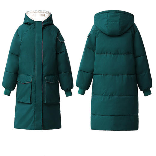 LNYF-6686冬季中长款羽绒棉服女学院风加厚宽松棉服外套 商品图4