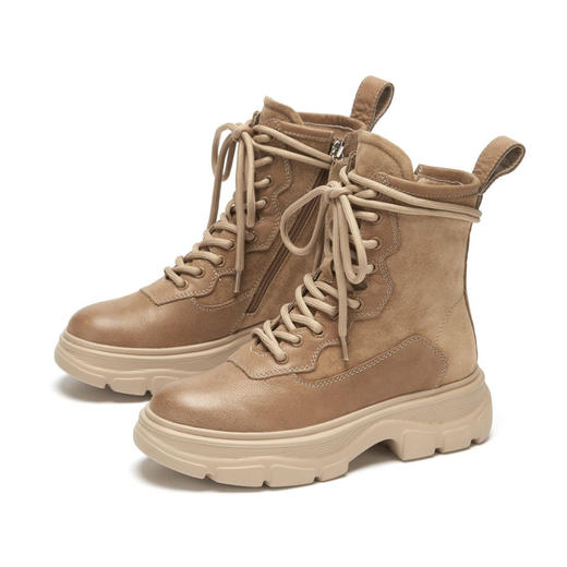 西村名物2020秋季新品马丁靴加绒加厚内里X29DS44851 商品图0