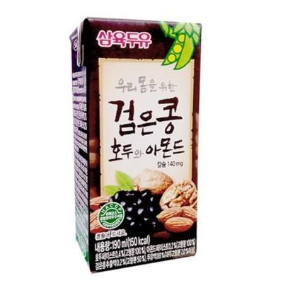 三育黑豆杏仁核桃豆奶盒装190ml*16삼육검은콩호두와아몬드190ml*16 商品图2