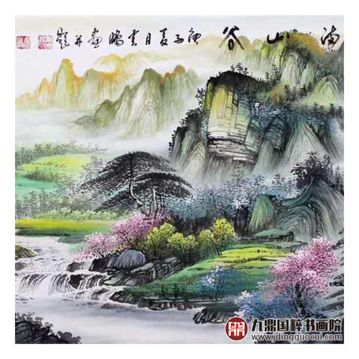 高云鹏《春色满山谷》68*178cm 山水横幅作品 茶室/卧室挂画 商品图5