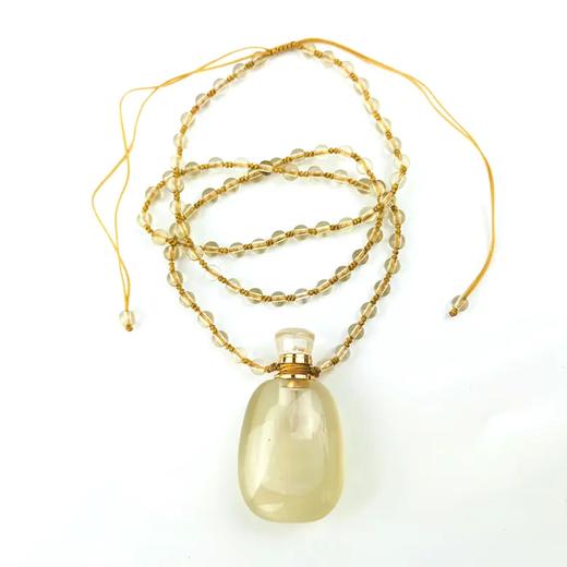 【财富之石】天然黄水晶精油扩香项链 简约时尚香氛养护 商品图4