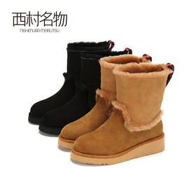 西村名物冬季新款显瘦时尚雪地靴X284S40911
