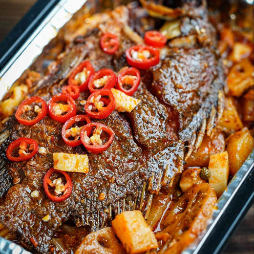 川香烤鱼（340g/盒）一整条自加热烤鱼 商品图2