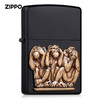zipoo三不猿猴29409 黑哑漆动物贴章 商品缩略图0