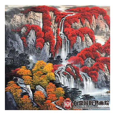 高云鹏《鸿运当头一帆风顺》150*350cm 山水横幅作品 办公室/客厅/大厅挂画 商品图3