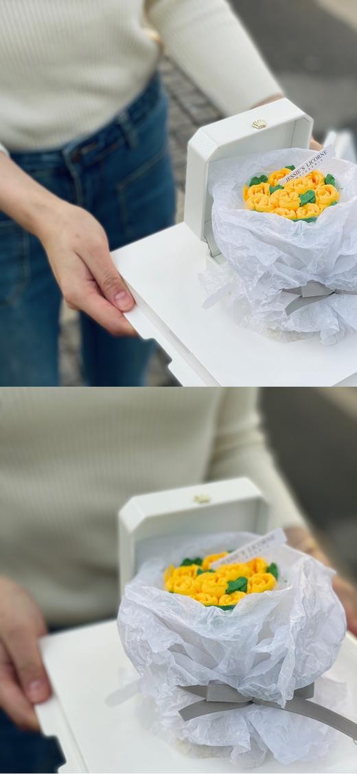 戒指盒裱花蛋糕纪念日求婚奶油蛋糕 商品图0