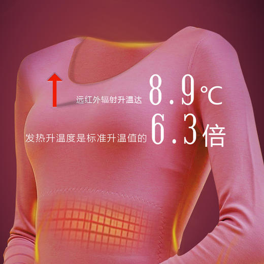 2020秋冬新款德绒保暖内衣女太极石贴片保暖套装女式加厚秋衣秋裤 商品图3