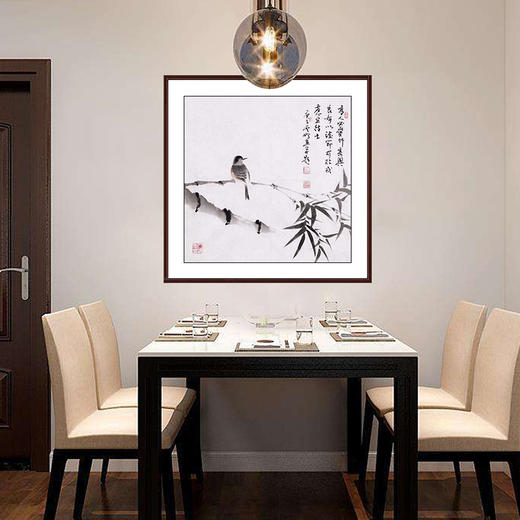 高云鹏《清风正气》50*50cm 花鸟斗方作品 卧室/书房/餐厅挂画 商品图1