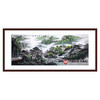 高云鹏《小桥流水春山雅居》96*240cm 山水横幅作品 办公室/客厅挂画 商品缩略图0