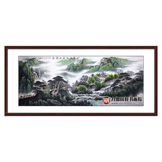 高云鹏《小桥流水春山雅居》96*240cm 山水横幅作品 办公室/客厅挂画 商品图0