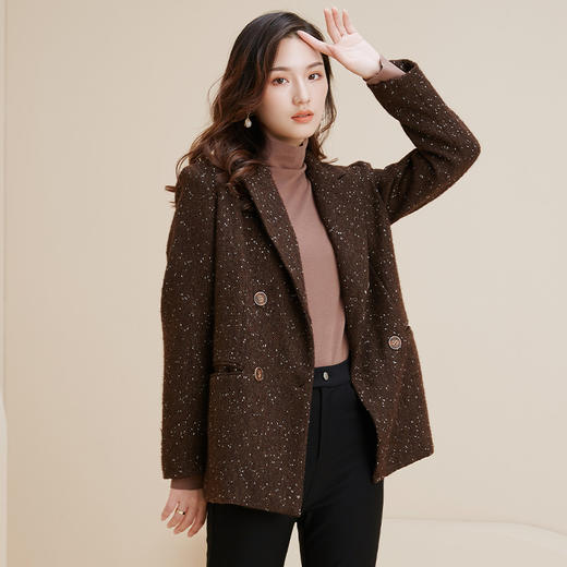 2020冬季新款女装百搭修身小香风气质西服d205115 - 福建金苑服饰商城