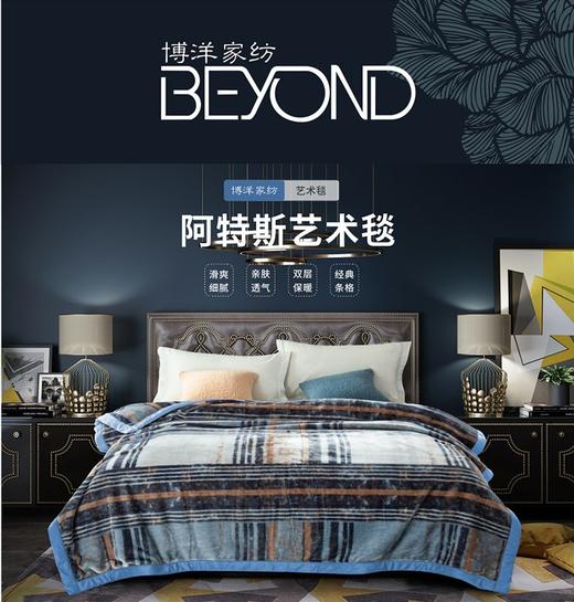 博洋阿特斯水貂绒艺术毯2400g 商品图0