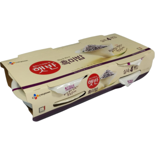 백설 햇반 흑미밥210g*4