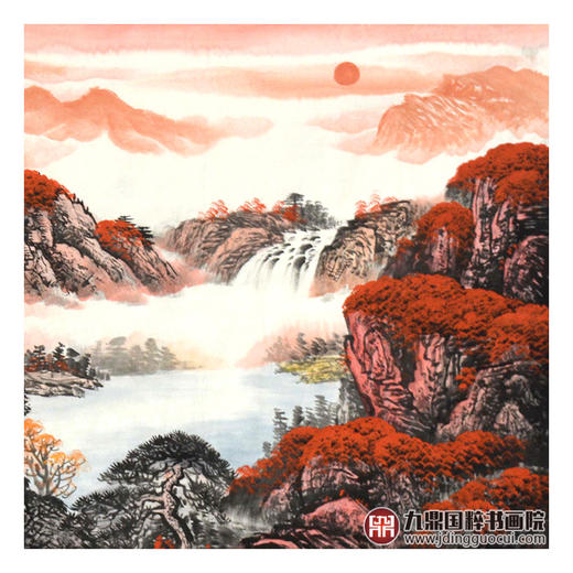 侯志明《鸿运当头》68*178cm 山水横幅作品 茶室/客厅挂画 商品图6