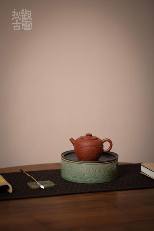 茶道配件-壶承-集观宋莲纹锡盖茶船 商品图7