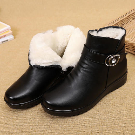 YF-182秋冬季保暖中老年休闲防滑妈妈鞋棉鞋 商品图1