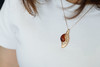 晚霞天鹅·墨西哥红蓝珀18K玫瑰金吊坠  特价 商品缩略图5