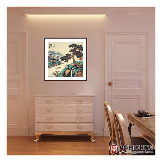 侯志明《山水作品》68*68cm 山水斗方作品 茶室/客厅挂画 商品图10