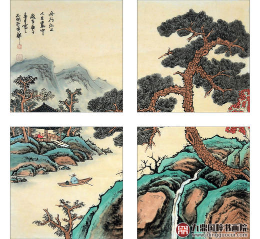 侯志明《山水作品》68*68cm 山水斗方作品 茶室/客厅挂画 商品图12