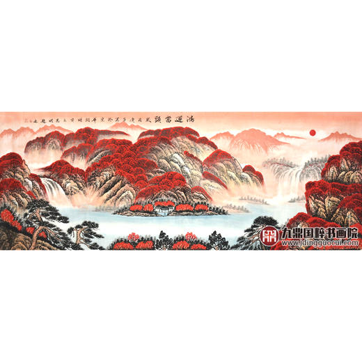 侯志明《鸿运当头》68*178cm 山水横幅作品 茶室/客厅挂画 商品图1