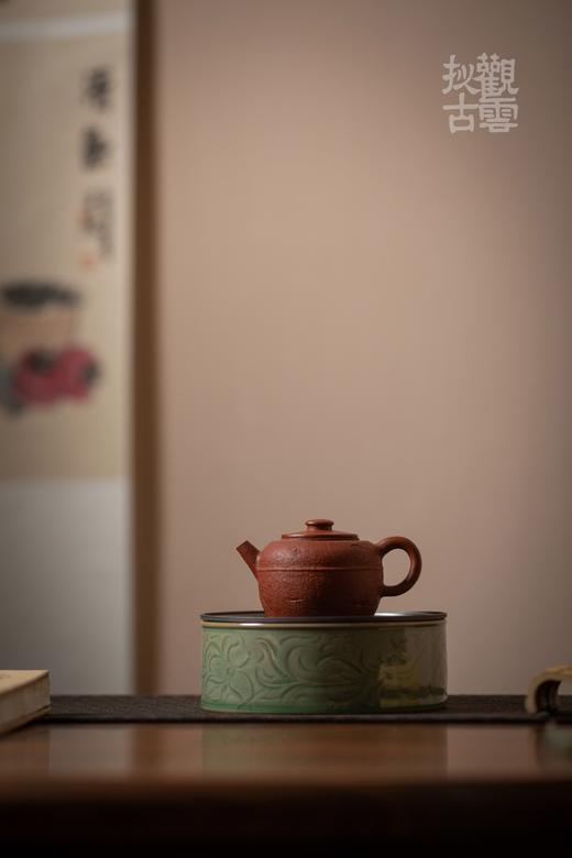 茶道配件-壶承-集观宋莲纹锡盖茶船 商品图1