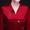上海旗袍厂LHS-2025高贵婚礼妈妈装秋季连衣裙 V领改良旗袍喜婆婆婚宴装岳母敬酒礼服 商品缩略图3