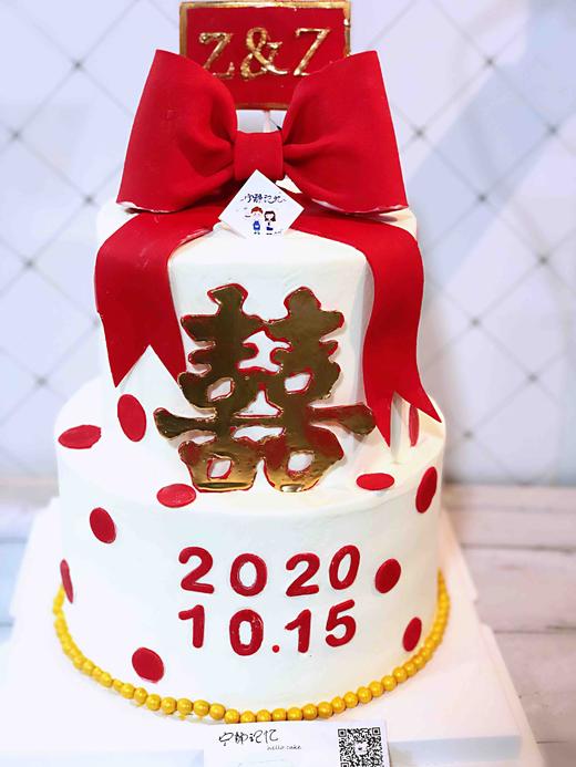 囍 翻糖蝴蝶结 提前一天预定 下单前请仔细阅读商品详情 商品图0