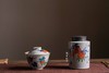 茶道配件-茶叶罐-斗彩迎春锡口茶仓 商品缩略图5