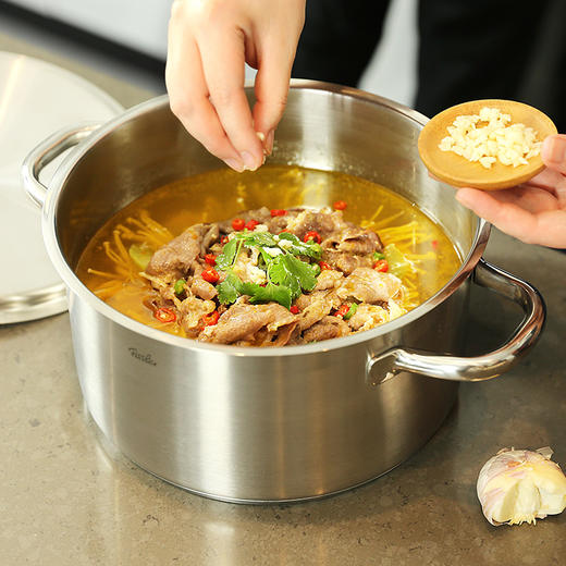 菲仕乐 多层钢炒锅家庭汤锅两件组 商品图4