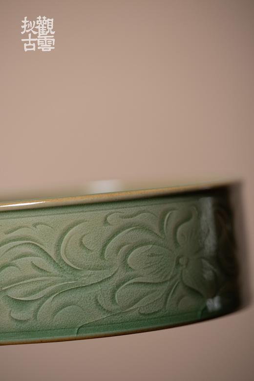 茶道配件-壶承-集观宋莲纹锡盖茶船 商品图4