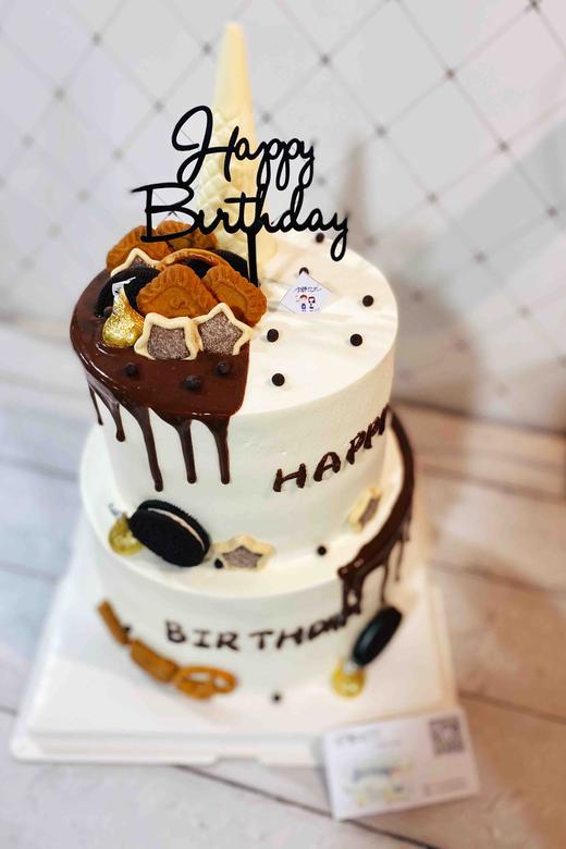 男士双层奶油蛋糕 下单前请仔细阅读商品详情 商品图0