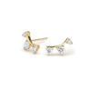 北京仓｜Adina Reyter-梅根同款-Amigos Curve-三星曲线 钻石 金色 耳环［美国设计师］ 商品缩略图1
