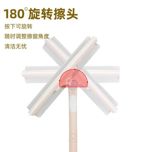 【可刮可擦】擦玻璃器双面伸缩杆擦窗神器高楼刮水器清洁清洗刷 商品图4