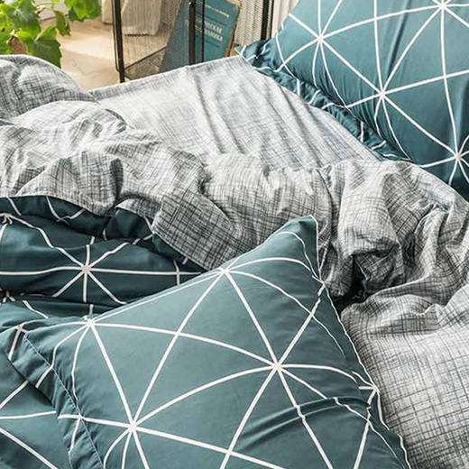 啄木鸟 北欧风情卡肤棉四件套 ZMN-SX-01 商品图1