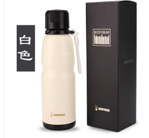 杯具熊 运动保温水杯 黑/玫红/白【中】 商品图0