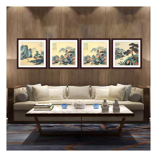 侯志明《山水作品》68*68cm 山水斗方作品 茶室/客厅挂画 商品图0