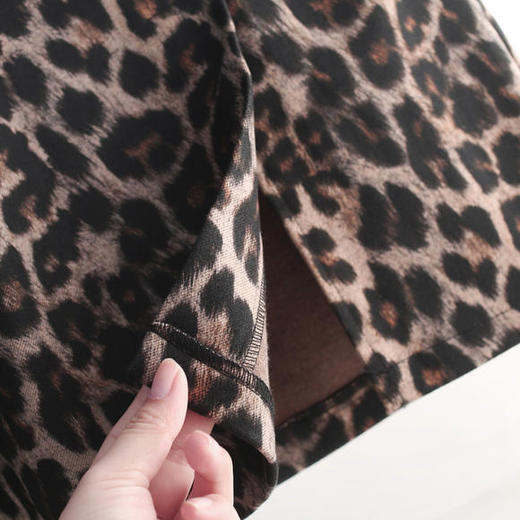 豹纹半身裙，显瘦包臀裙直筒裙MYX-7877 商品图2