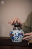 观云拟古青花斗彩多子多福锡盖茶仓 商品缩略图6