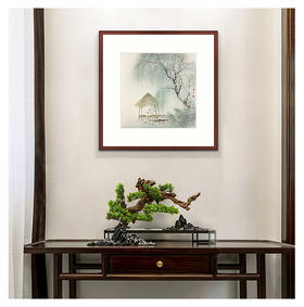 任大庆-真迹-山水画《悠悠闲处对书眠》 客厅 玄关 书房 办公室