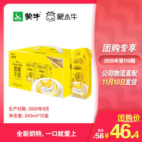 奶特香蕉牛奶利乐钻243ml×12盒