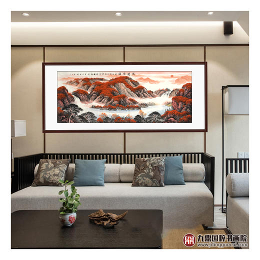 侯志明《鸿运当头》68*178cm 山水横幅作品 茶室/客厅挂画 商品图2